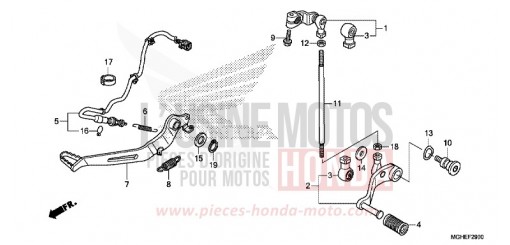 PEDALE VFR1200XE de 2014